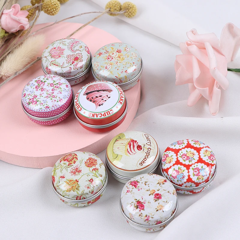 Round ,Square Metal Packing Tin Jar Boxes Small Medicine Case Cans Coin Headphones Nail Travel Pill Box Mini Tin Pill Case Box