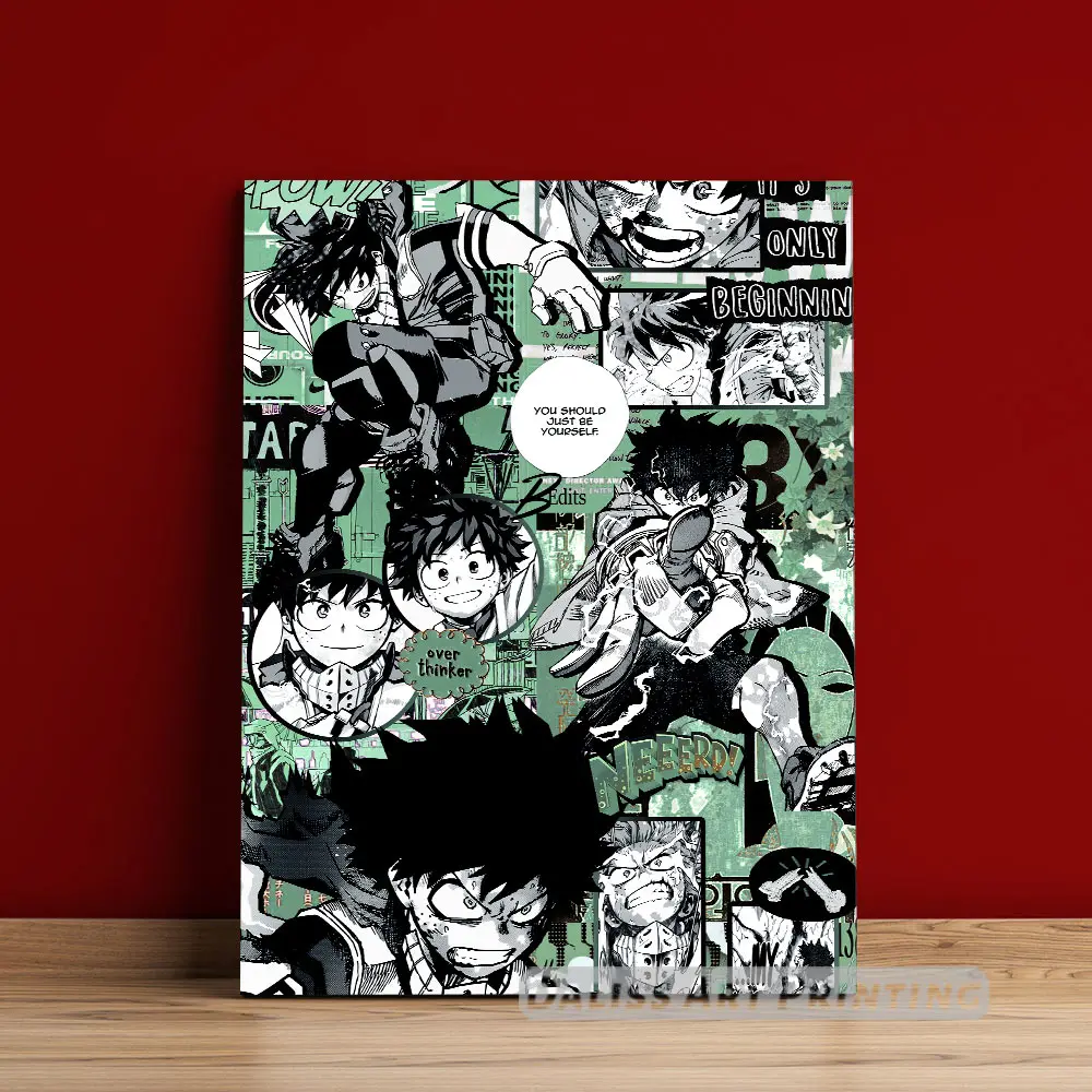 

Картины на холсте аниме deku «Моя геройская Академия», домашний декор, картины, постер, HD принты, настенное искусство, модульная рамка для гост...