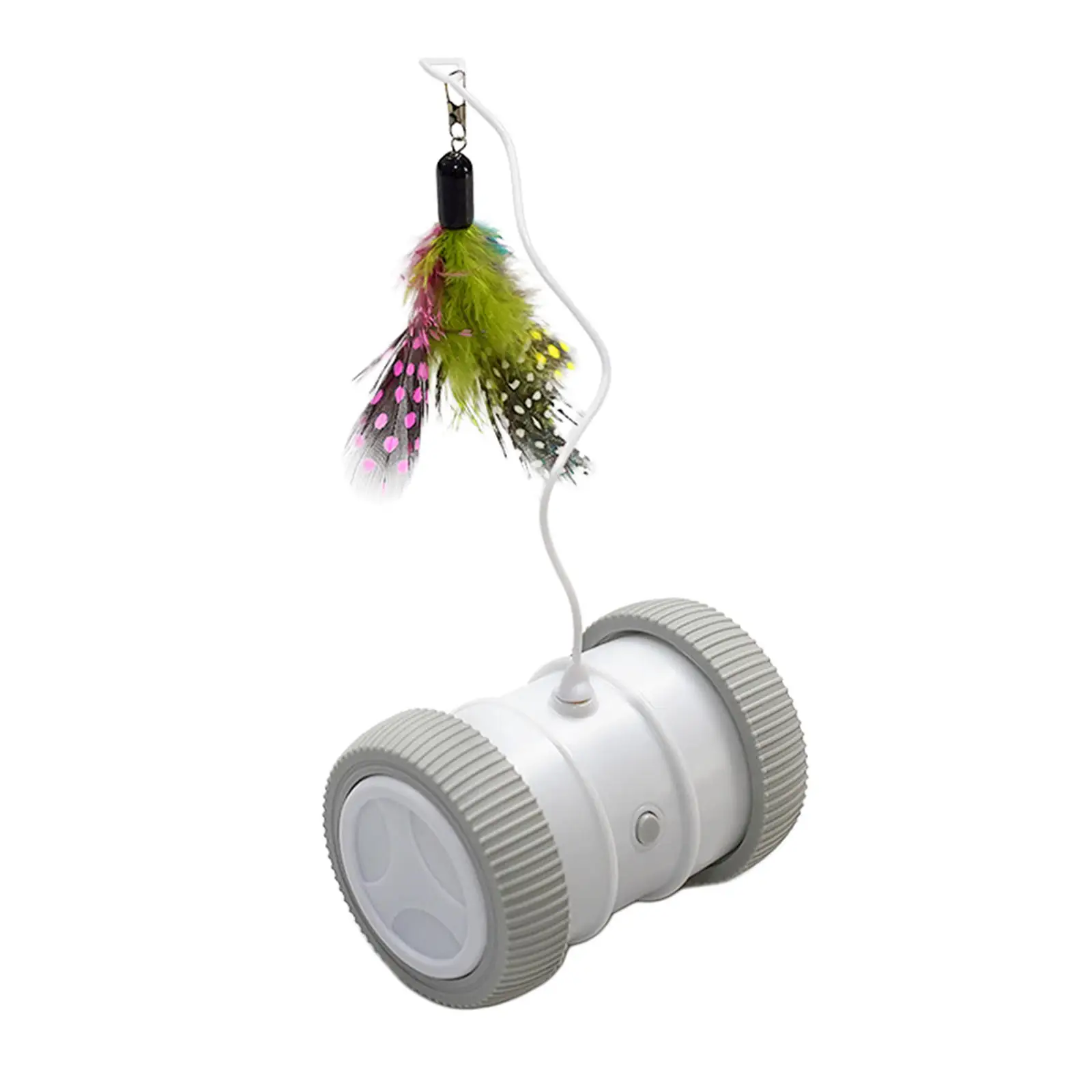 

Pet Robotic Cat Toy Interactive,Attached with Feathers Toys for Cats/Kitten,Large Capacity Battery/All Floors Available