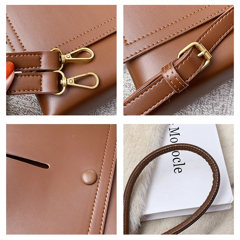 

Luxury Retro Shoulder Bag 2020 Fashion PU Leather Handbag Fashion Casual Messenger Bag Ladies Brand Designer Shoulder Bag