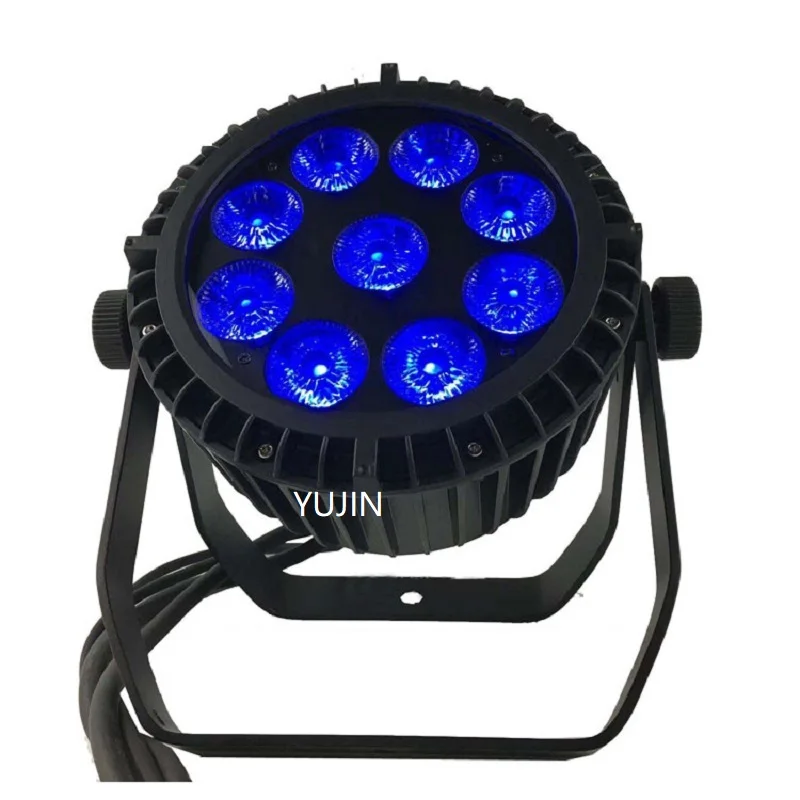 8 шт./лот ip 65 водонепроницаемый 9*18 Вт par led dmx rgbwa + uv 6in1 | Лампы и освещение