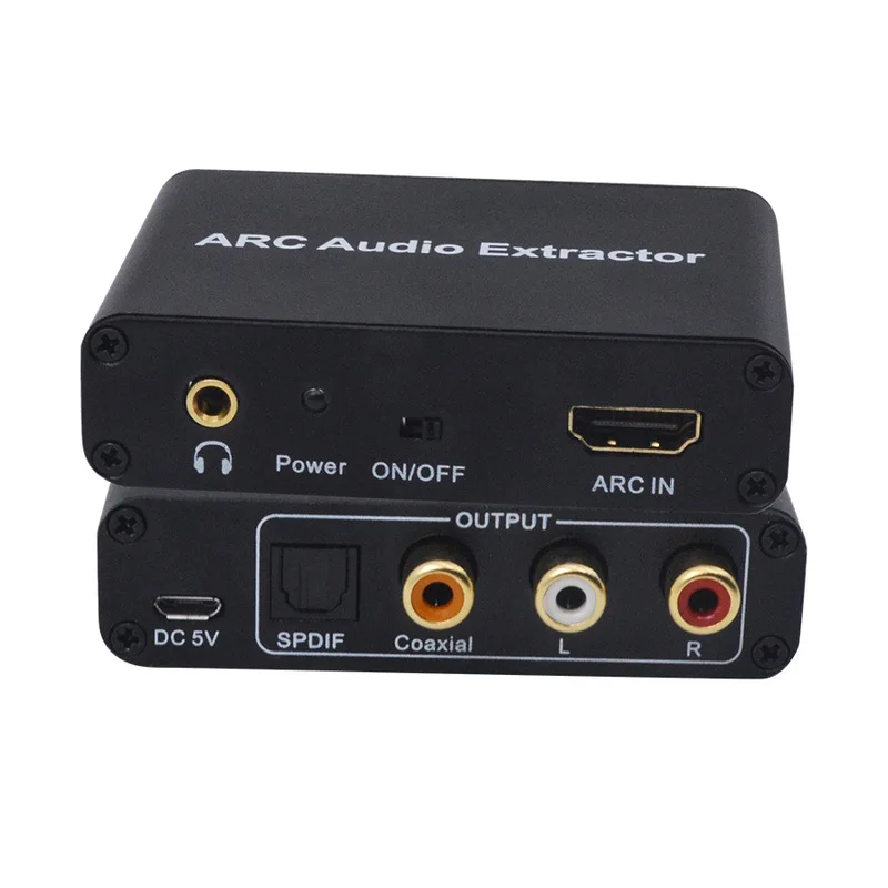 Совместимый с HDMI аудио адаптер DAC ARC L/R коаксиальный SPDIF разъем экстрактор
