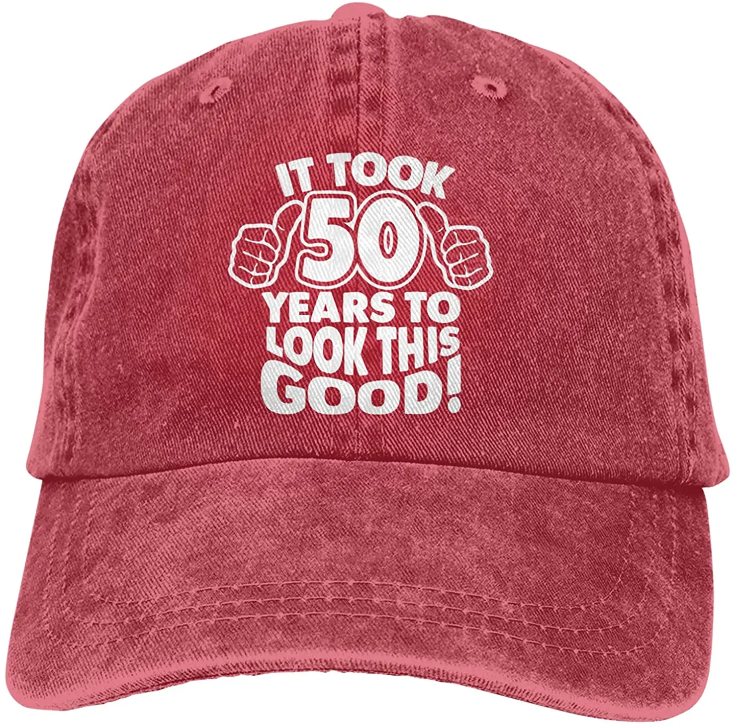 

Vintage 50th Birthday Gifts Baseball Caps, It Took 50 Years to Look This Good Adjustable Cotton Funny Hats for Women Men
