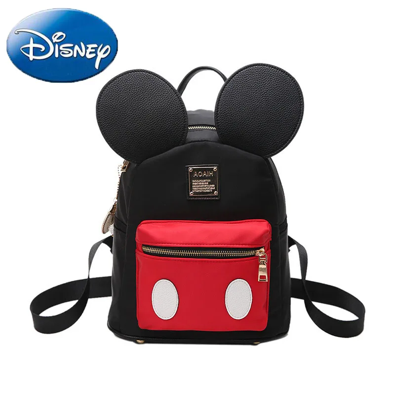 

Disney Mickey Mouse Large Capacity Backpack Waterproof Woman Shoulder Bag Cartoon Minnie Children's Handbag Girl Schoolbag Hobos
