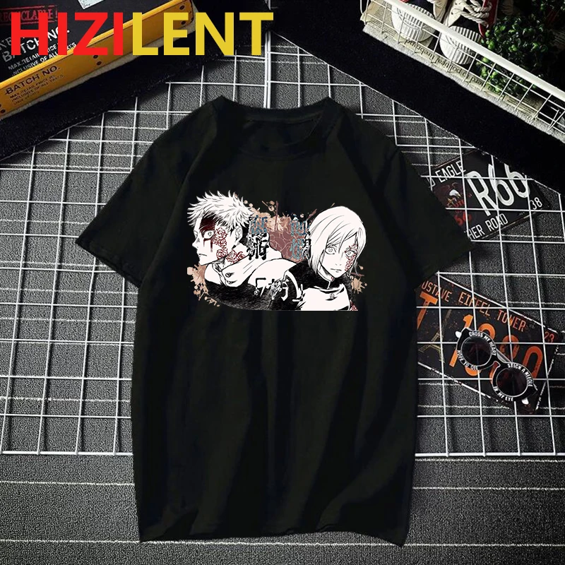 Мужская футболка в японском стиле Харадзюку уличная одежда с рисунком аниме