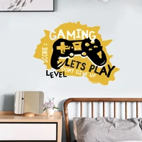 removable pvc wall sticker cool modern game master gamepad for teenager bedroom wall decor wall art decals