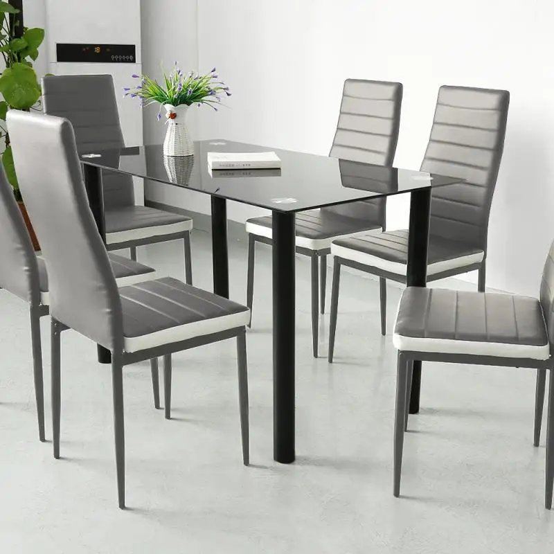 

Современные обеденные стулья для отдыха, 6 шт./компл., простая креативная мебель для дома в скандинавском стиле, с железными ножками, стул, сп...