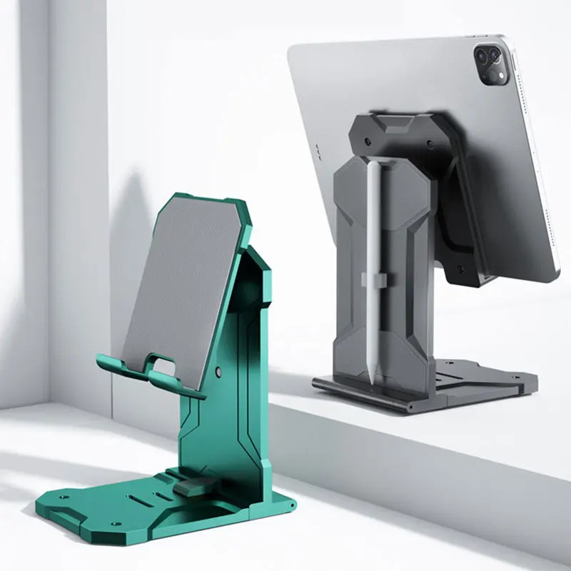 universal desk tablet holder aluminum alloy adjustable foldable lazy desktop mobile phone holder stand for iphone ipad huawei free global shipping