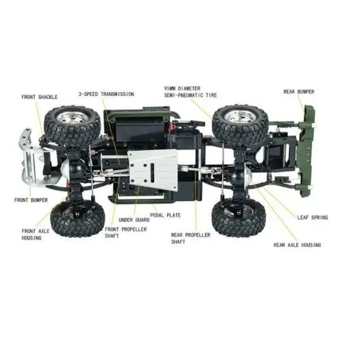 

US Storage HG P417 1/10 RC Middle East Pickup 4x4 Rally Car Racing Crawler RTR TH16742-SMT6