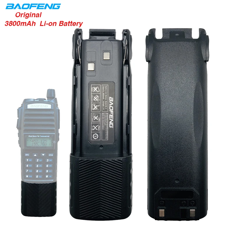100% Оригинал Baofeng UV 82 Walkie Talkie 2800mAh Li Ion 7 4 V стандартный литиевый аккумулятор с