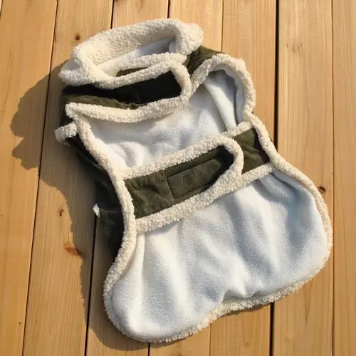 Теплый зимний жилет для собак и кошек пальто свитер верхняя одежда флисовая