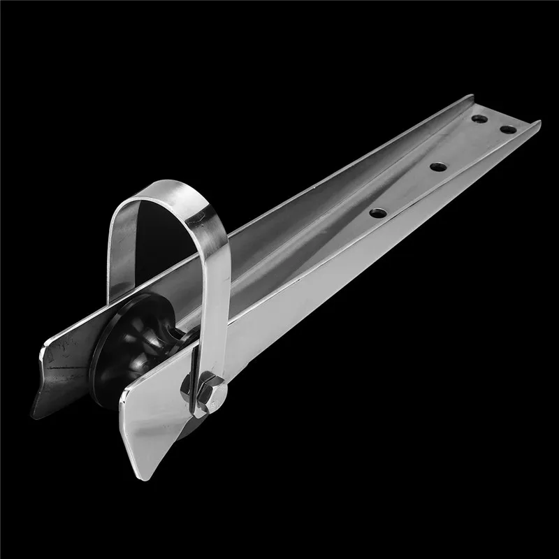 

15 Inch 316 Stainless Steel 62X41Mm Bow Anchor Rubber Roller For Fixed Marine Boat Docking Corrosion Resistance Durability