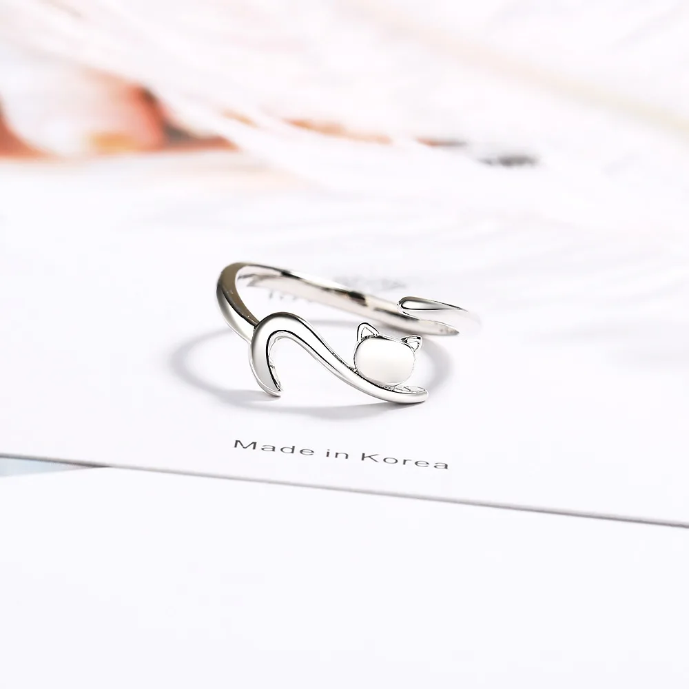 Женское кольцо из серебра 100% пробы с длинным хвостом|Кольца| |