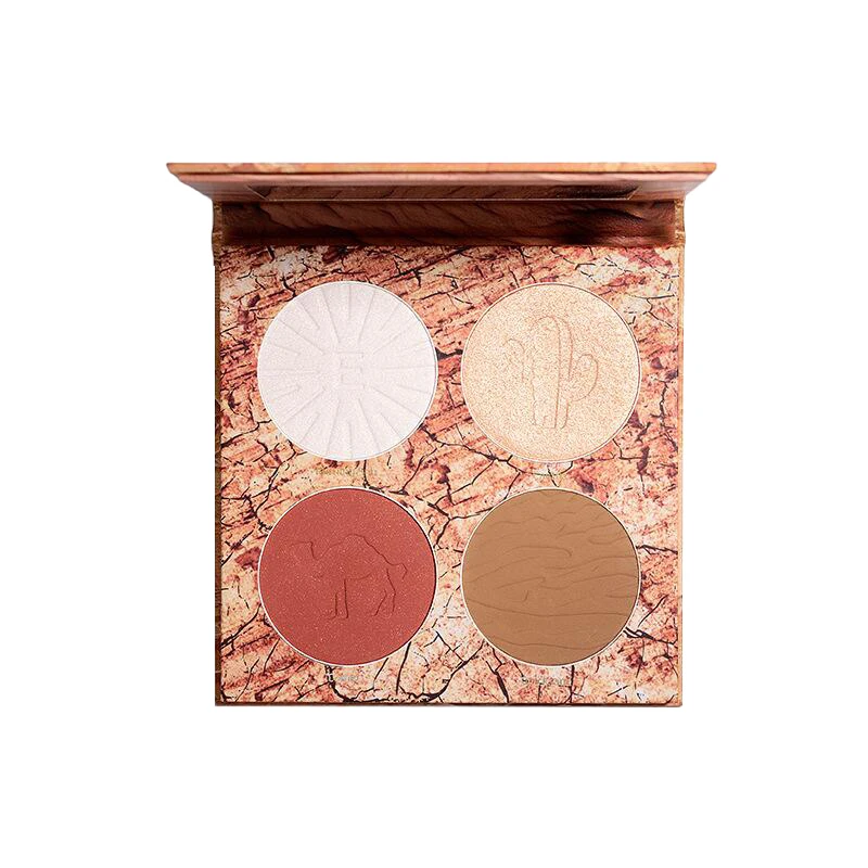

TT Four-Color Repair Highlight Blush Makeup Palette Dual-Use Nose Shadow Shadow Three-Dimensional Natural Brightening Face
