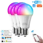 Умная Светодиодная светильник почка E27 с Wi-Fi, умная лампочка E27, 100-130 В, светодиодная лампочка RGBCW светильник почка 9 Вт с функцией Alexa и Wi-Fi для дома