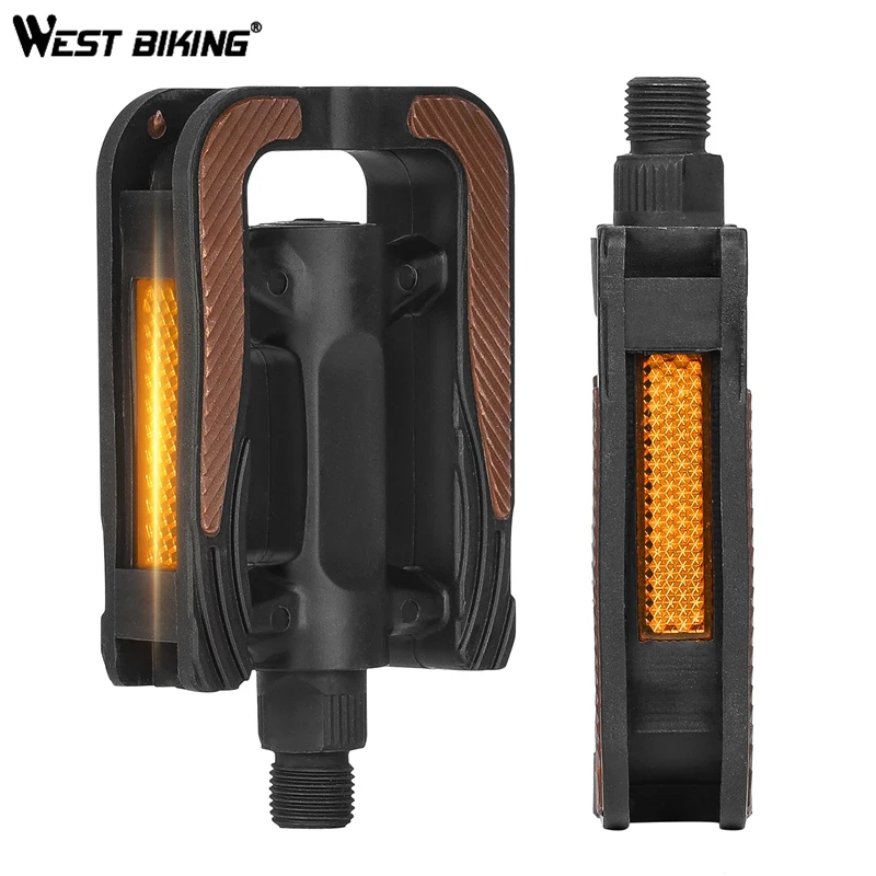 WEST BIKING велосипедные педали Светоотражающие Предупреждение противоскользящая