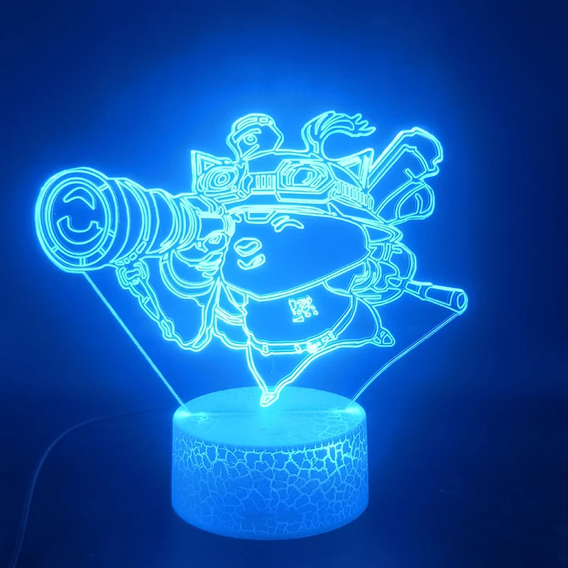 League of Legends nunu 3D лампа Лидер продаж сенсорный Сенсор уникальный подарок для детей