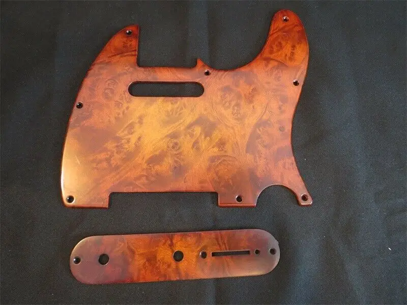 Telecaster Гитара Pickguard ручной работы птичий глаз деревянный Tele набор #4870 |