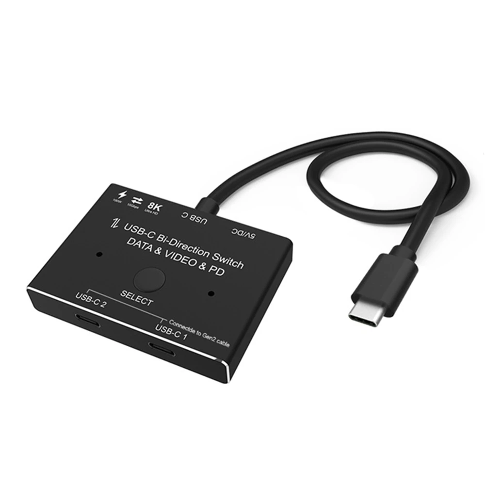 1x2/2x1 USB C KVM двухсторонний переключатель 3 1 разветвитель для передачи данных и