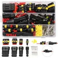 708pcs HID Waterproof Connectors 1/2/3/4 Pin 26 Sets Car Electrical Wire Connector Plug Truck Harness 300V 12A Set 352 Pack Kit