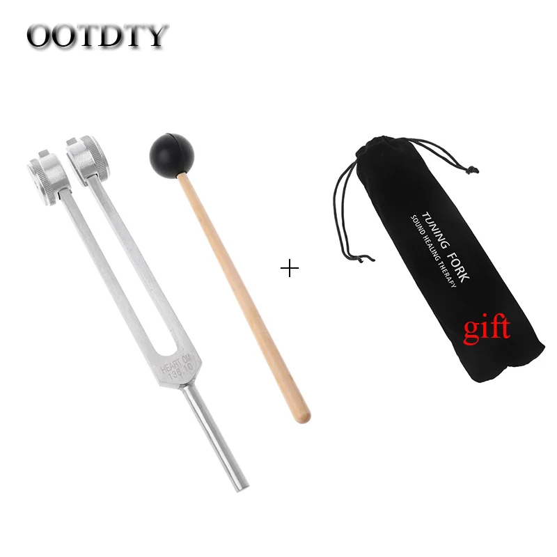 OOTDTY 1 Набор OM 136 1Hz алюминиевый сплав Настройка вилка чакра молоток мяч