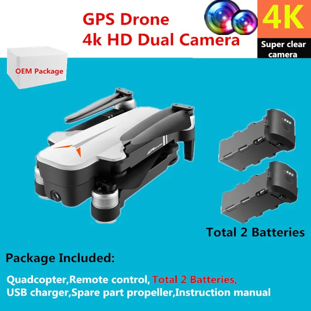 Foam box 2 battery Радиоуправляемый Дрон 8811 gps 5G Квадрокоптер с широкоугольным 4K камерой Дрон жеста складной оптический поток Дрон Вертолет VS SG906 - Цвет: Foam box 2 battery