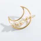 Заколка для волос с Луной и жемчугом