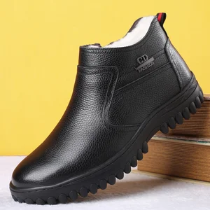 Мужские ботинки на овечьем меху, зимние теплые дизайнерские сникерсы с высоким берцем, на молнии сбоку, из натуральной кожи, 2021