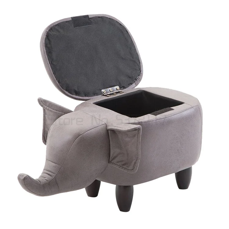 

Creative shoes changing cattle stool elephant deer comb makeup stool sofa bear shoes testing stool storage animal stool