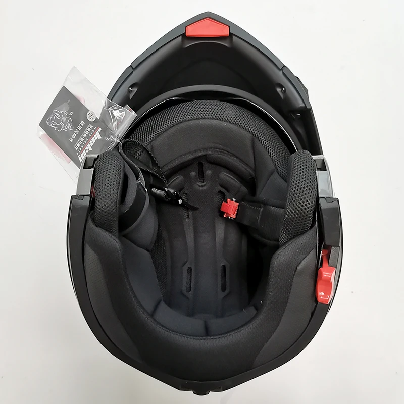 

Мотоциклетный шлем с откидной крышкой, защитный шлем с двойными линзами, с внутренним солнцезащитным козырьком