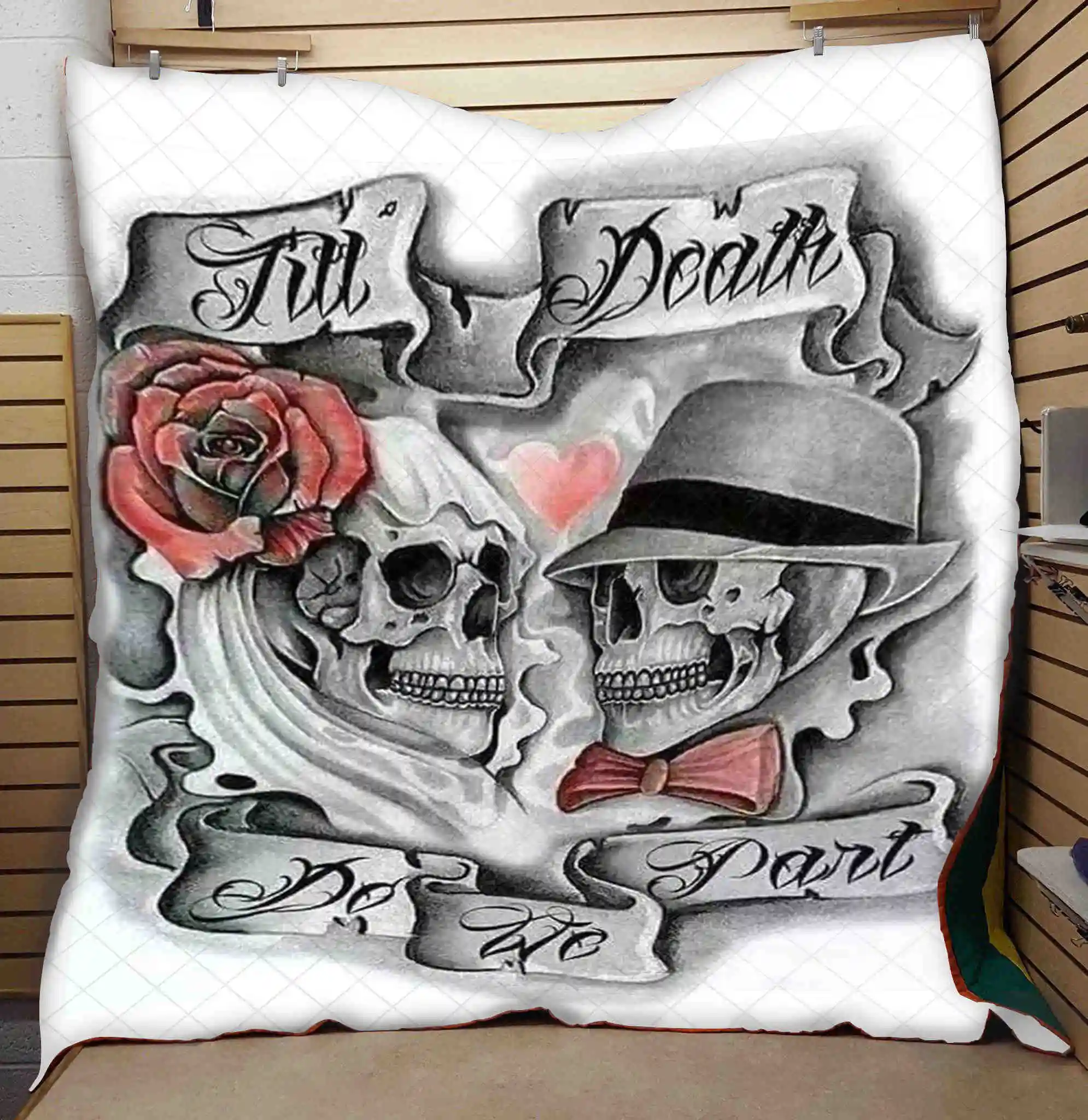 Домашнее покрывало с 3D-принтом черепа одеяло королевского размера Детские и