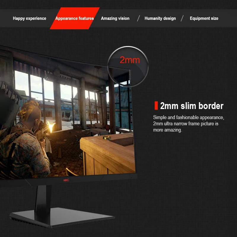 

US Captain HKC 27-inch Curved Gaming Monitor VA Panel 144Hz Gaming Computer LCD Monitor GF70