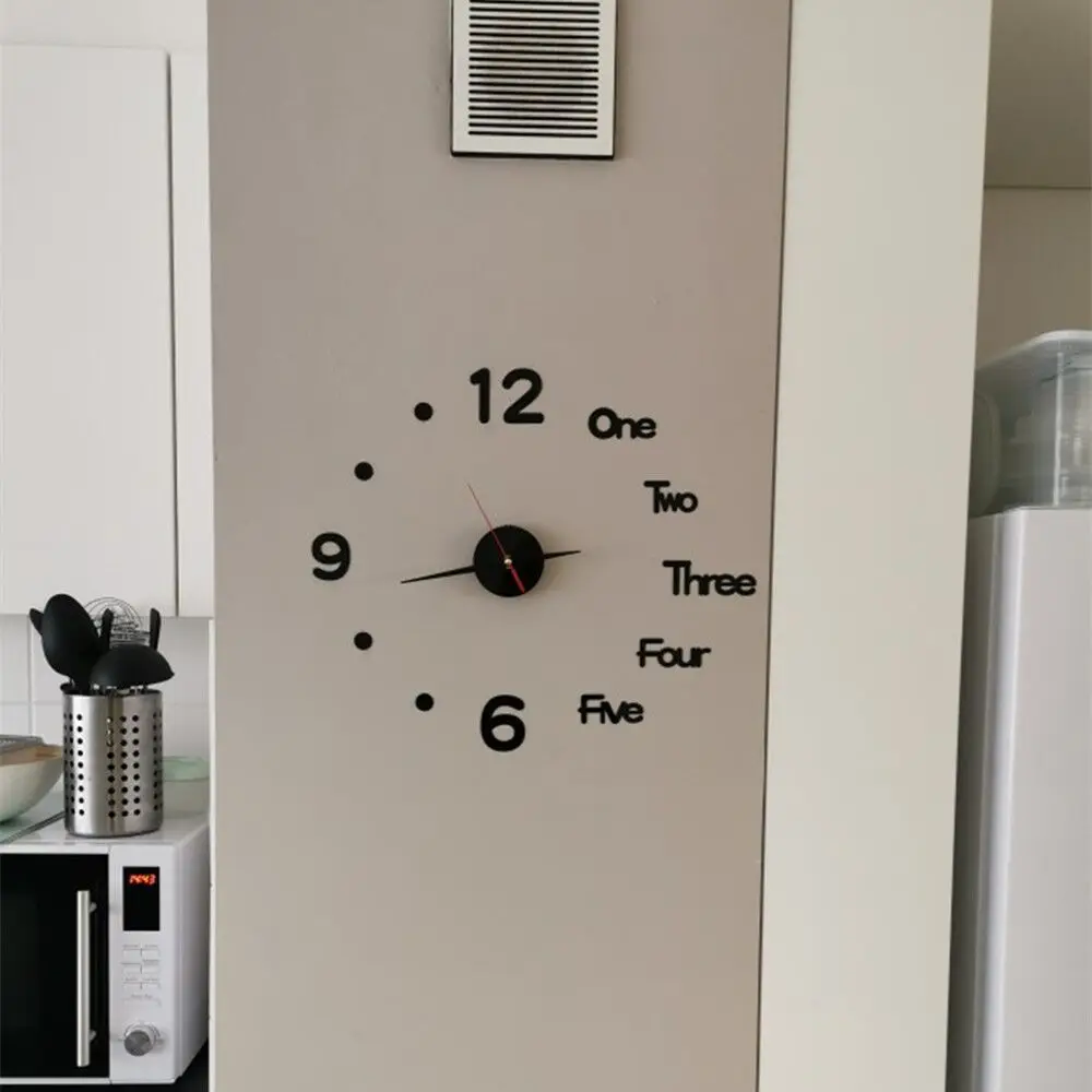 Часы DIY акриловые цифровые настенные часы 3D стереоскопические бесшумные