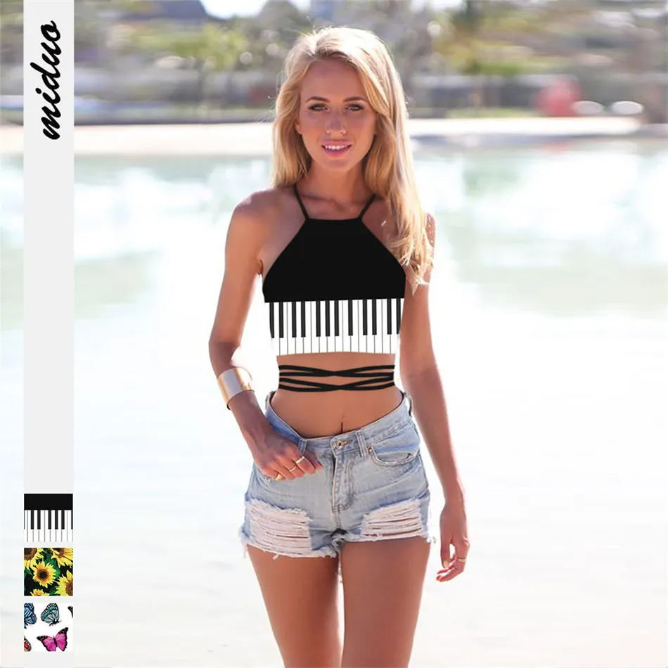 Женские пикантные укороченные топы летний женский топ с принтом подсолнухов