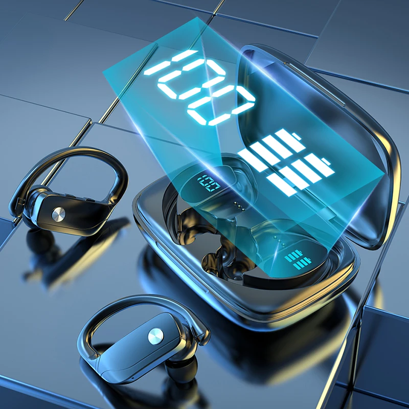

5.1 Headphones Microphone Bluetooth IPX7 9D Stereo Sound Headset Wireless Charging Box Bass Earbuds TWS Earphones LED Display