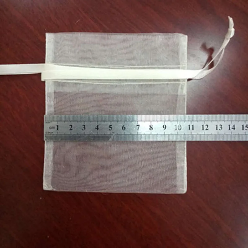 50/100 шт. свадебные сумки из органзы мешки для упаковки ювелирных изделий тюлевые