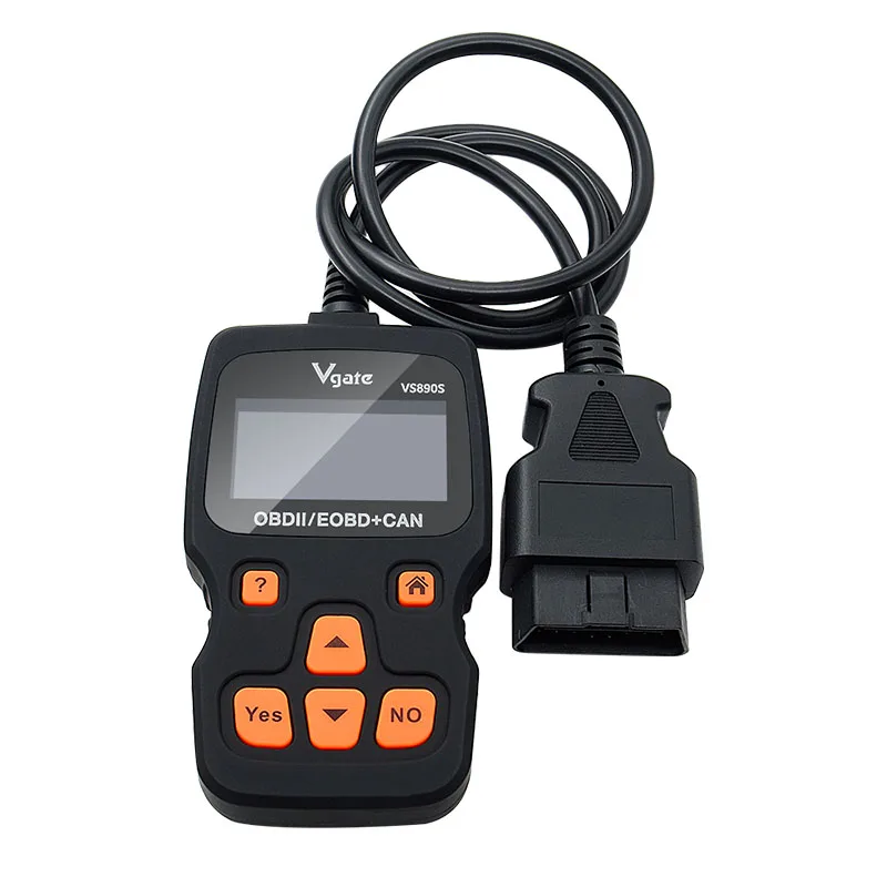 Vgate VS890 OBD2 сканер VS890S считыватель кодов Поддержка OBD OBDII CAN протоколы многоязычный