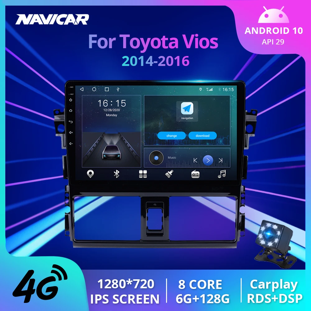 

Автомобильный радиоприемник 2DIN Android 2014 для Toyota Vios 2016-GPS-навигация стерео приемник автомобильное радио DSP Автомобильный приемник NO 2Din DVD IGO