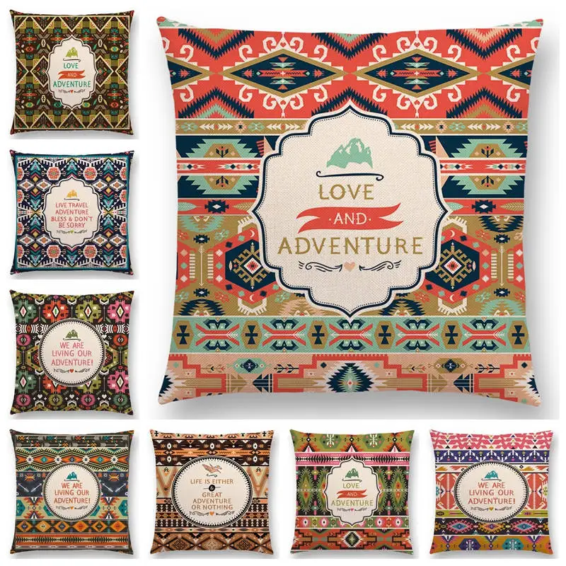 Новый Boho декоративный узор цветок растения Национальный стиль Геометрические