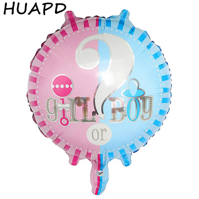 10 шт фольги 18 дюймов Круглый Пол раскрыть мальчик или девочка шар гелиевые шары