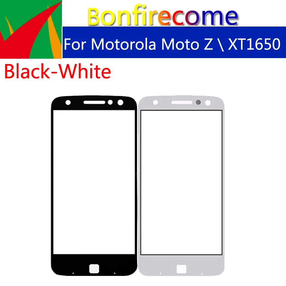 

10 шт./комплект, сенсорный экран для Motorola Moto Z Droid XT1650, передняя панель сенсорного экрана, стеклянная линза, внешнее стекло ЖК-дисплея 5,5 дюйма