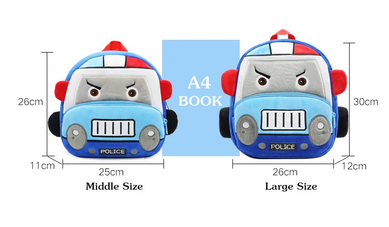 quente dos desenhos animados caminhão de bombeiros de pelúcia crianças mochilas mochila do jardim de infância crianças sacos de escola de carro meninas meninos mochilas