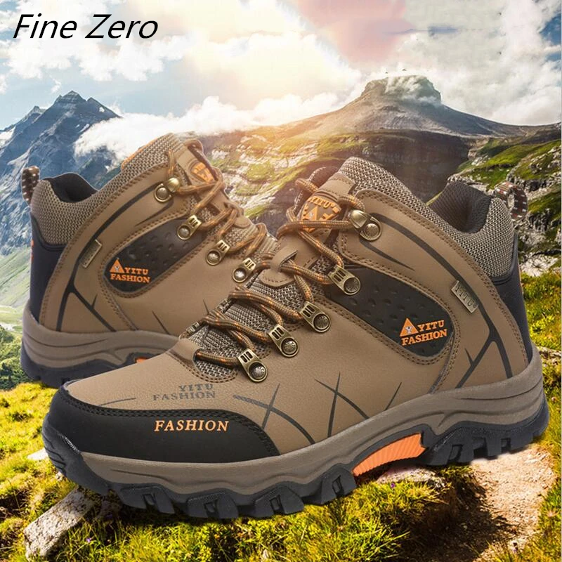 Новинка Большой размер 47 Сезон осень-зима Высокие мужские походные