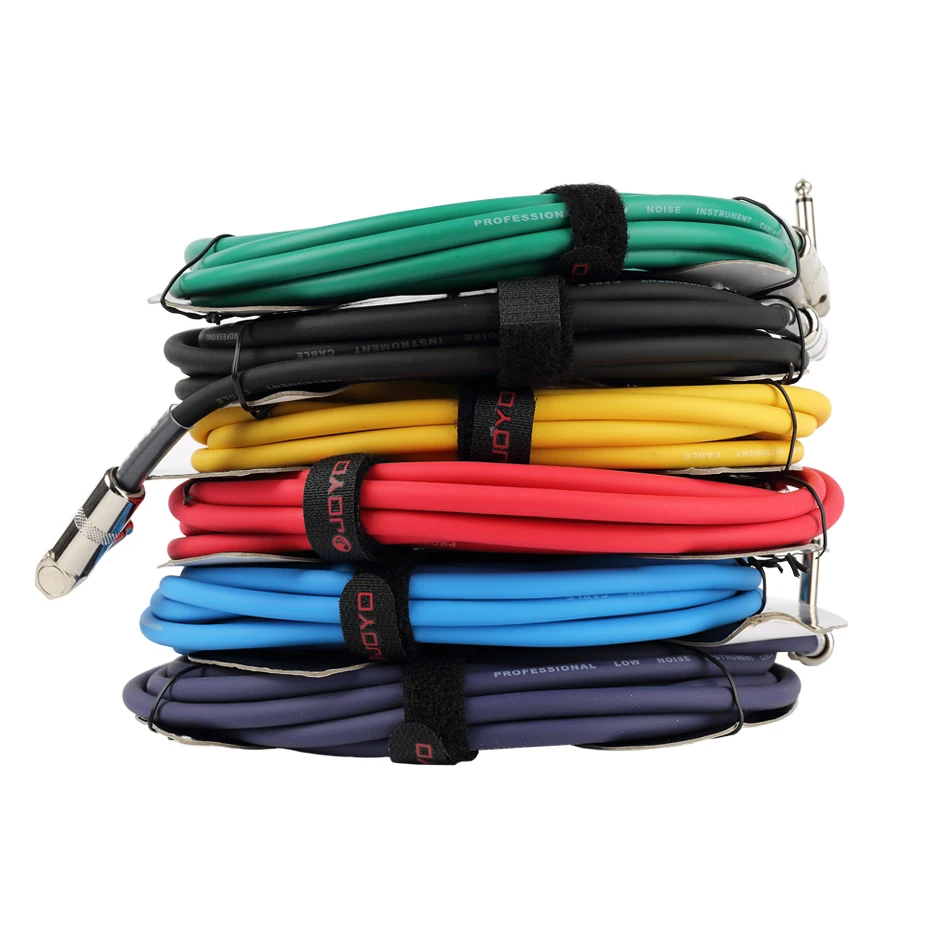 JOYO CM-12 15 футов/4,5 М экранированный моно 6,3 мм Мужской Угловой металлический штекер электрогитара басовая Клавиатура кабель инструменты соединительный провод