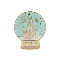 fantasy magical castle enamel brooch crystal ball pin cowboy bag lapel pins badge cute fairy jewelry gift for girl kids