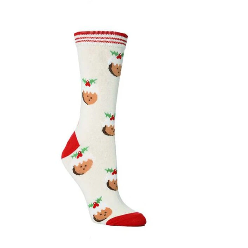 1 пара зимних женские рождественские носки чулочно-носочные Санта Клаус с
