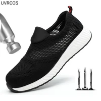 labor insurance shoes mens non slip anti smashing anti piercing protection safety work shoes summer breathable deodorant h533
