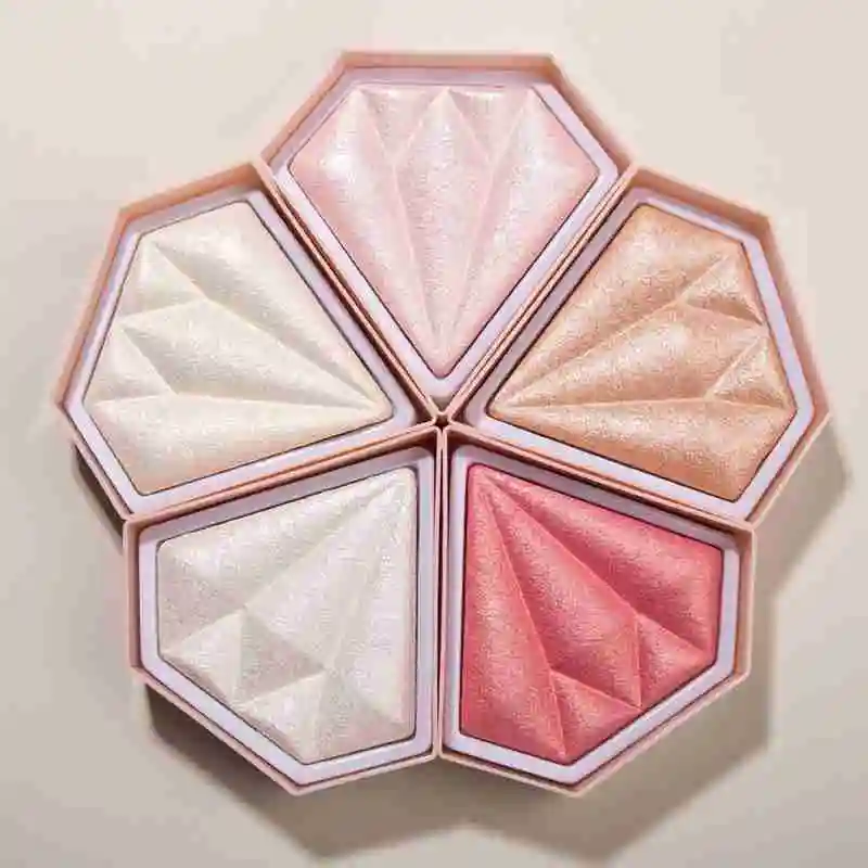 

High Gloss Pressed Powder Three Dimensional Contouring Makeup Cosmetics Highlighter Face Shimmer Glow Glow Powder Powder Pa L7Z8