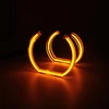 

120mm+128mm Smd angel eyes LED halo ring light for BMW F30 F35 crystal led angel eyes DRL fog lamp white amber car headlight