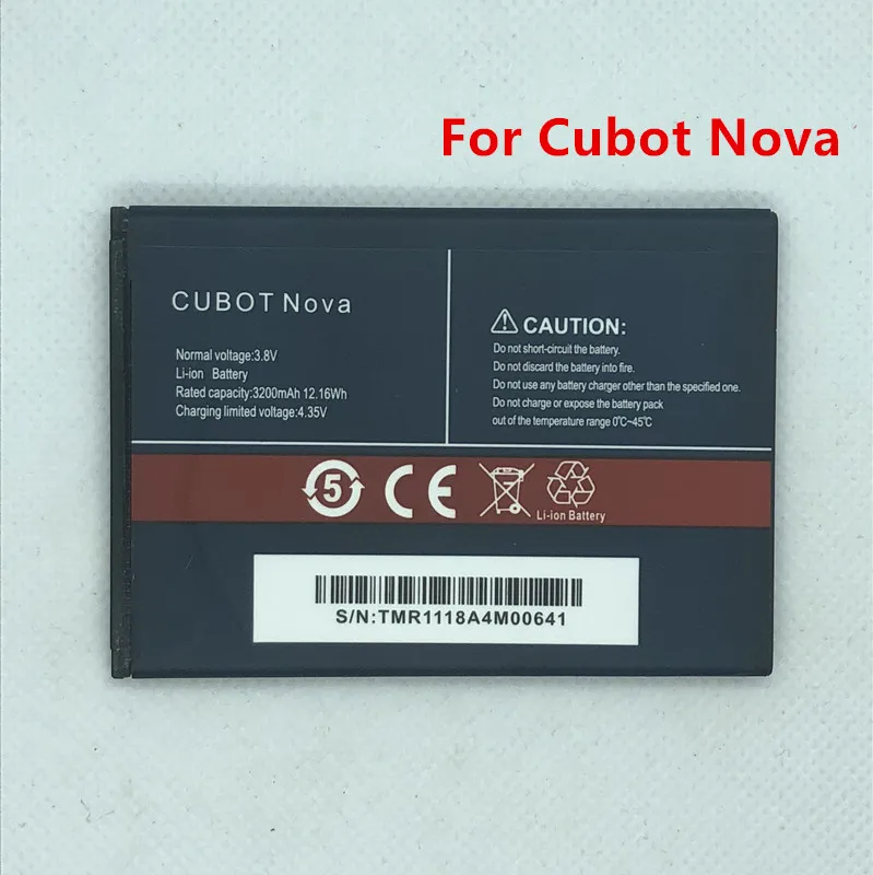 CUBOT Nova Battery 100% Original 3200mAh Replacement Backup For Smartphone | Мобильные телефоны и аксессуары